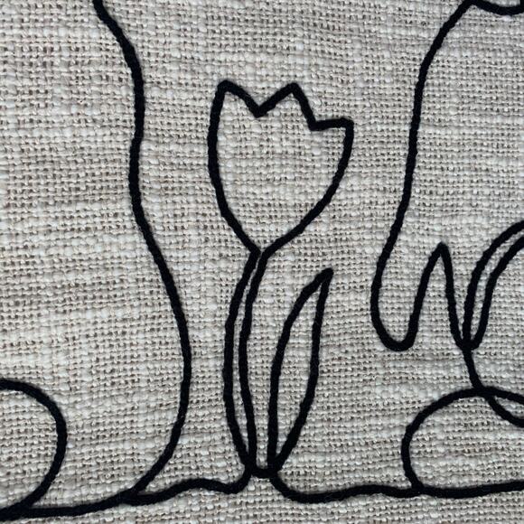 The Farmhouse by Rachel Ashwell Easter Bunny Rabbit Table Runner Tassels 16x90" - Picture 16 of 16